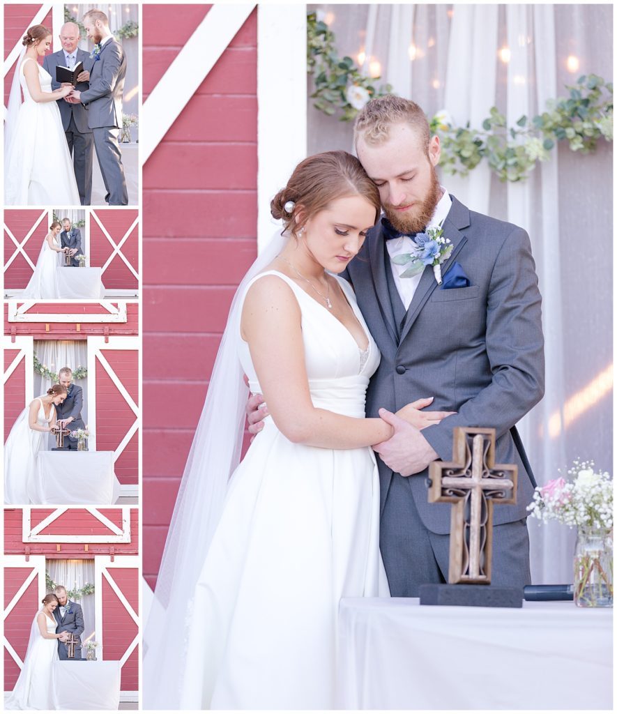 Ceremony images of bride and groom | Lock Stock & Barrel Wedding
