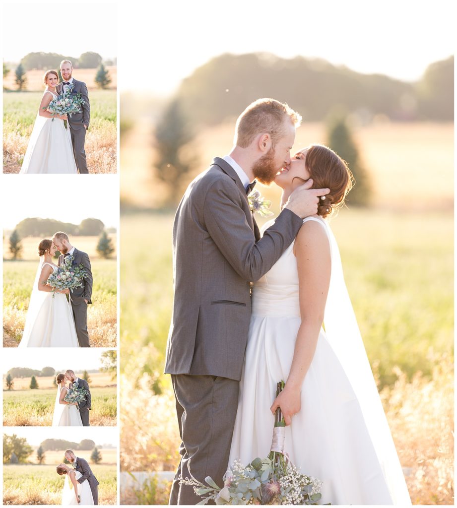 beautiful golden hour bride and groom images | Lock Stock & Barrel Wedding 
