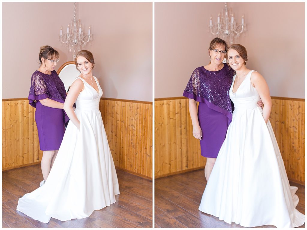 Bride with Mom images on Wedding day | Lock Stock & Barrel | Olathe CO photographer 