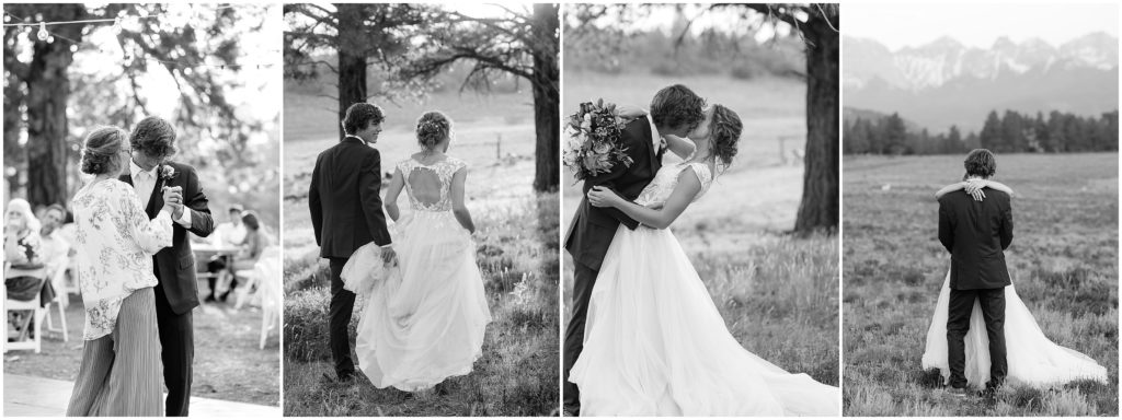 Black and White Bride and Groom images | Montrose CO Wedding Photographer | Wedding Timeline 