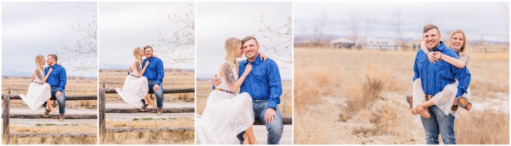 ranch style engagement photos 