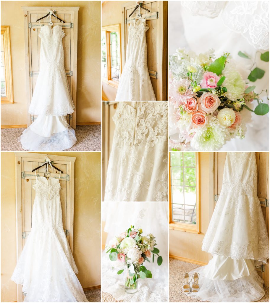 Bridal lace gown 