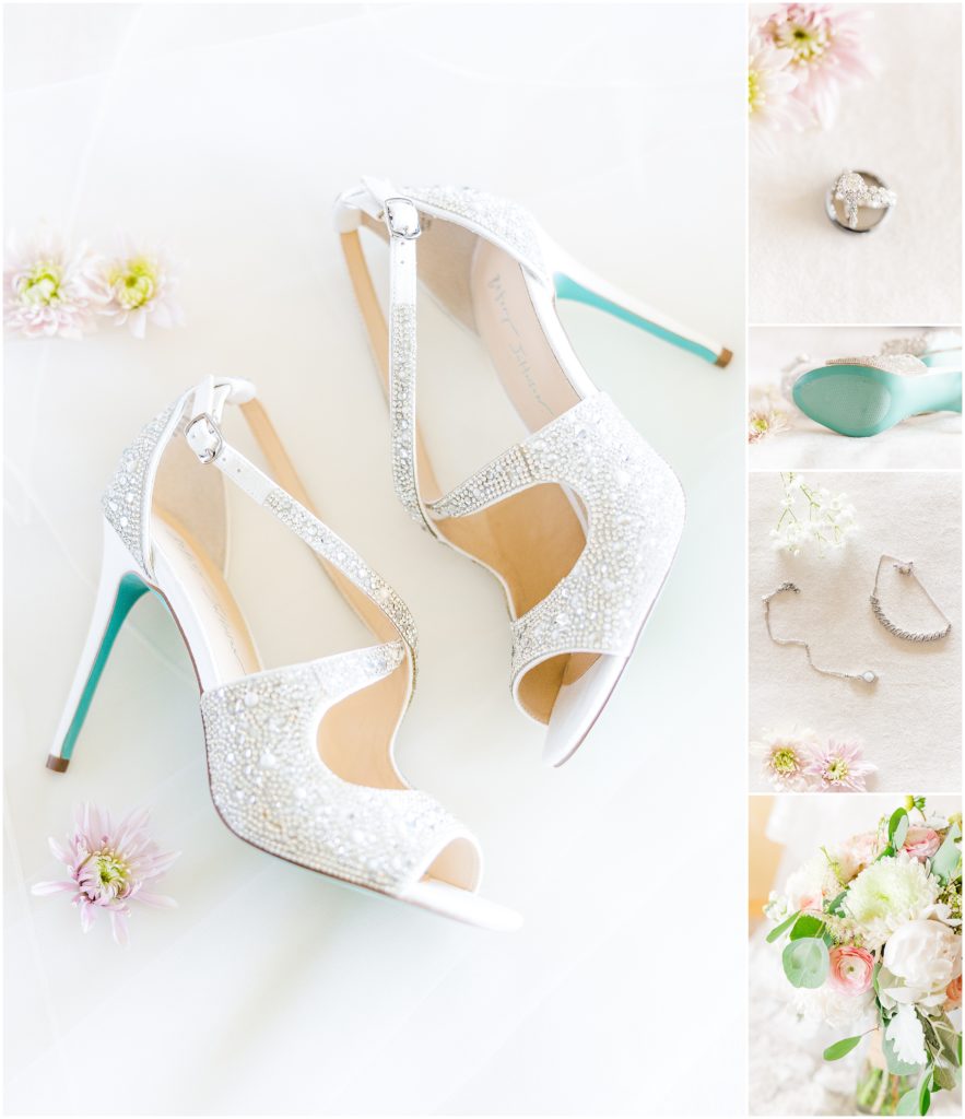 Bridal shoes, tiffany color wedding