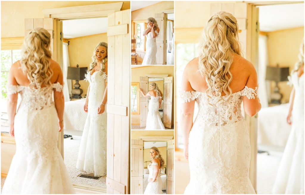 Mirror bride image- Antler Ridge Wedding | Montrose CO