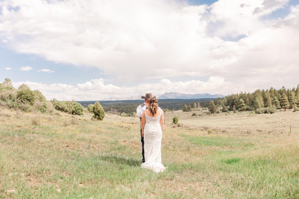 First look mountain image | Colorado Wedding Photographer 