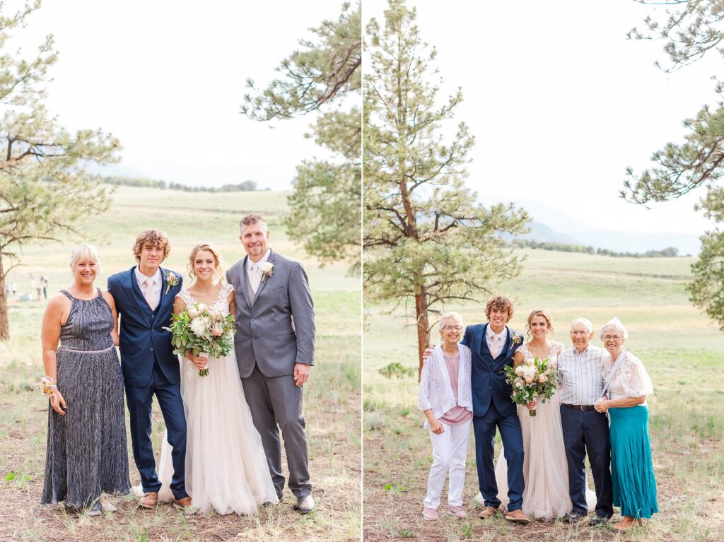 Family Formals | Top of the Pines Destination Wedding Colorado 