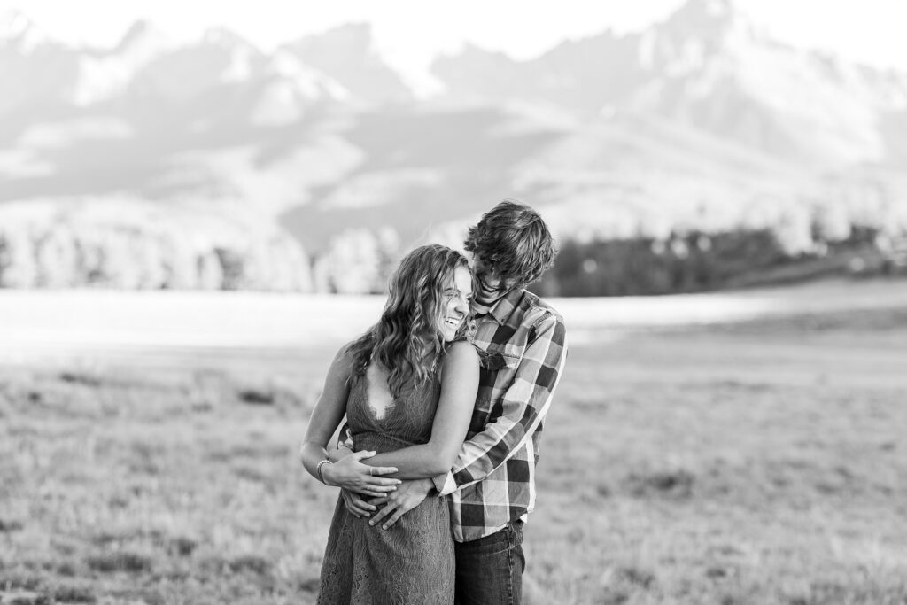 Black and White engagement photos
