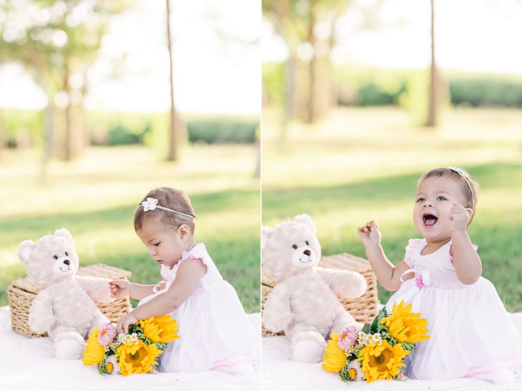 One year old tea party picture 