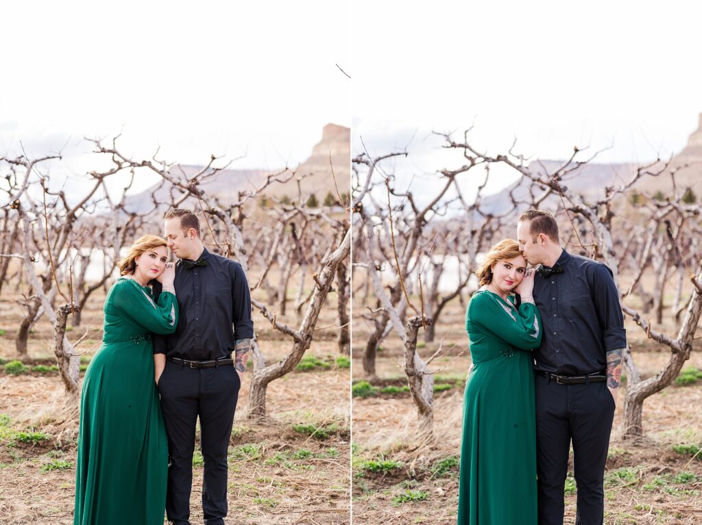 Palisade Winery Couple Session Grand Junction Photographer 