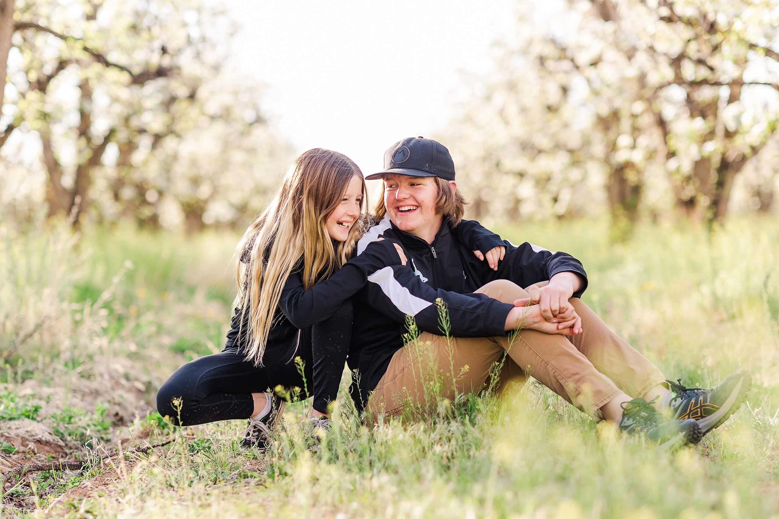 Orchard Family Session Brother Sister Image