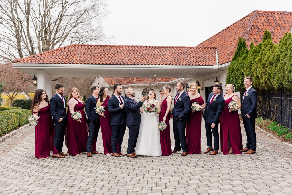 new jersey wedding photographer
new jersey weddings
wedding party photos
bridal party photos
laughing bridal party images
