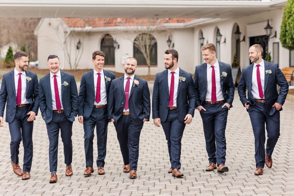 groomsmen poses
groomsmen walking
groomsmen navy suits 
persona farms nj wedding photographer
new jersey weddings 
nj groomsmen
