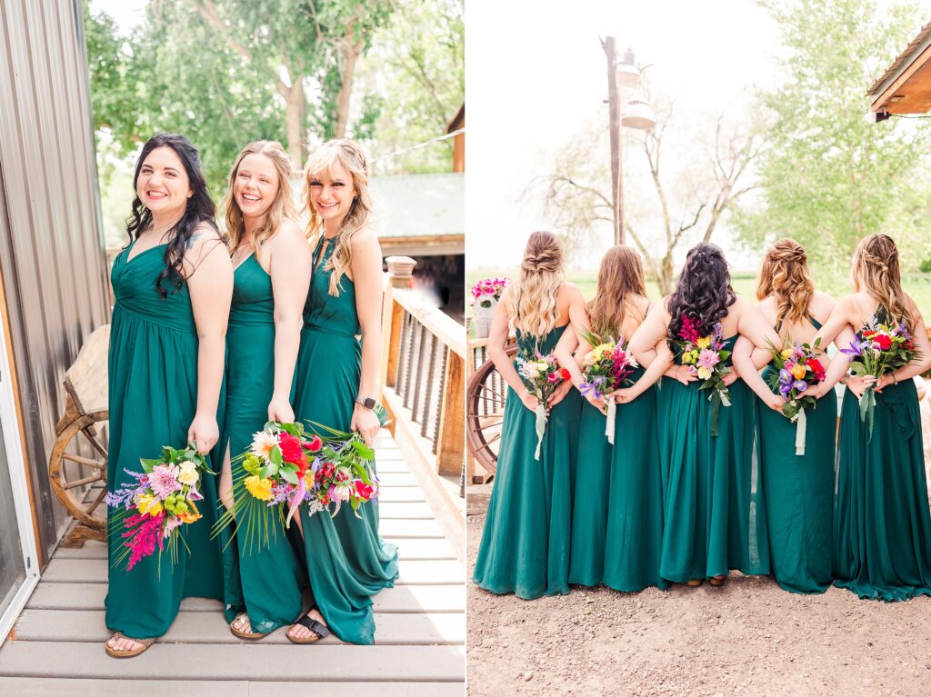 Delta Colorado Wedding Photographer
Delta Colorado Ranch Wedding
Wildflower bouquets
Teal bridesmaids dresses