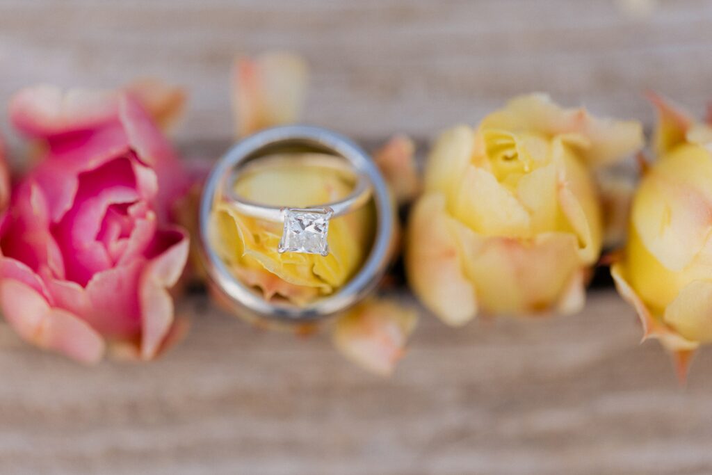 engagement ring during San Juan Mountain engagement session

close up ring photo with mountain background in Colorado

engagement details in San Juan Mountains Colorado