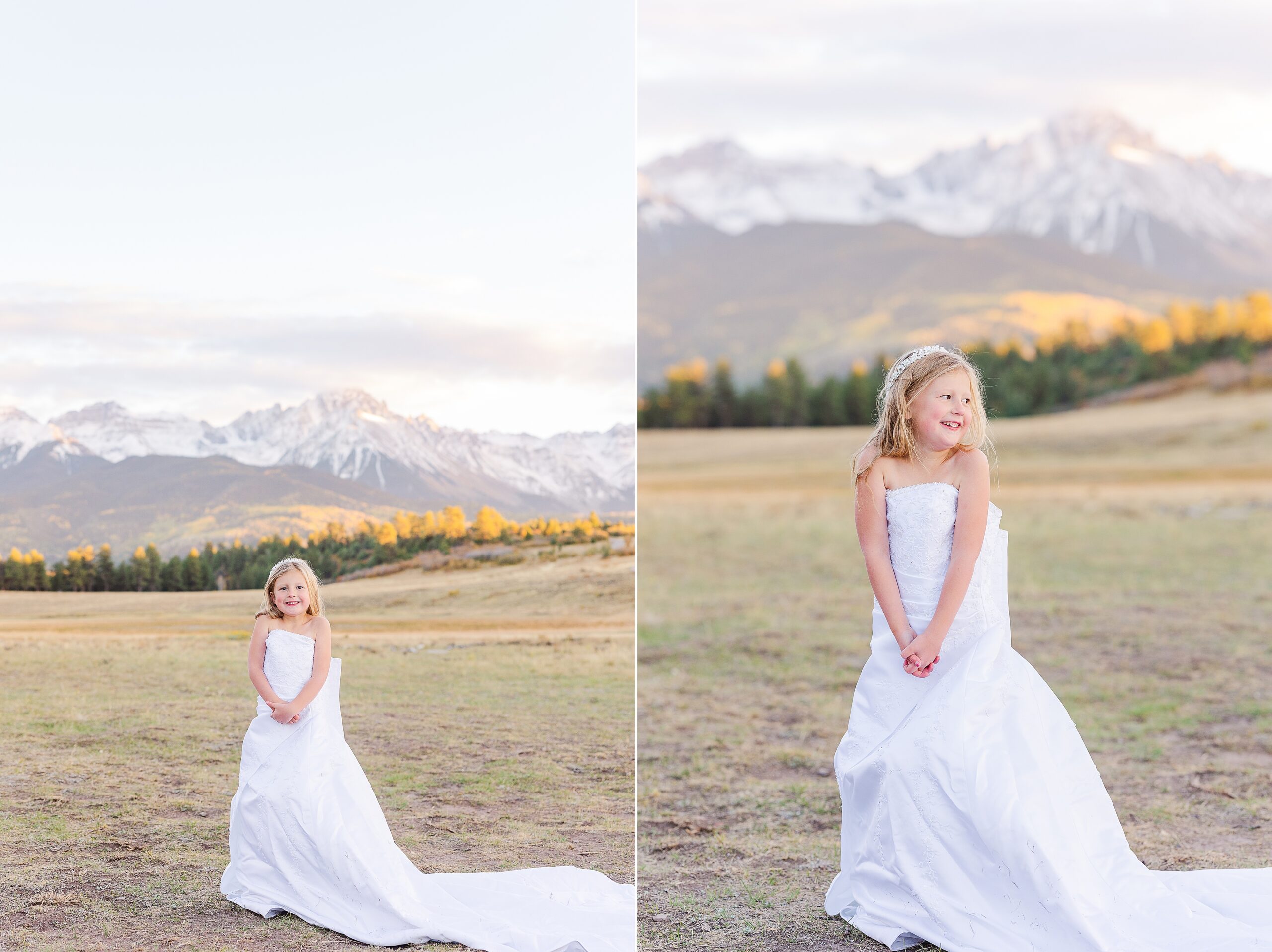 Littles In Wedding Dresses Photo Session