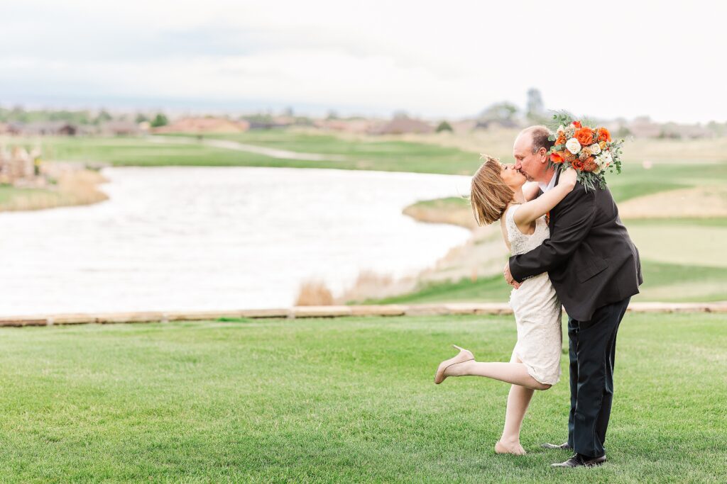 Bridges Golf Course Montrose Wedding
Bride and groom kissing
