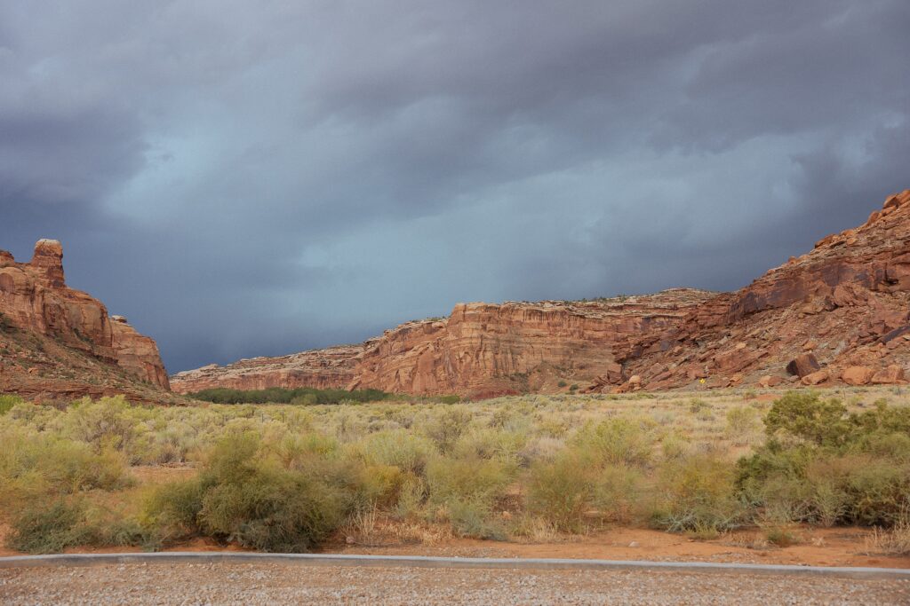 Red Earth Venue ceremony site with canyon landscape in Moab