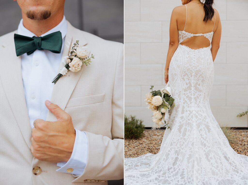 bridal details and getting ready moments at Red Earth Venue