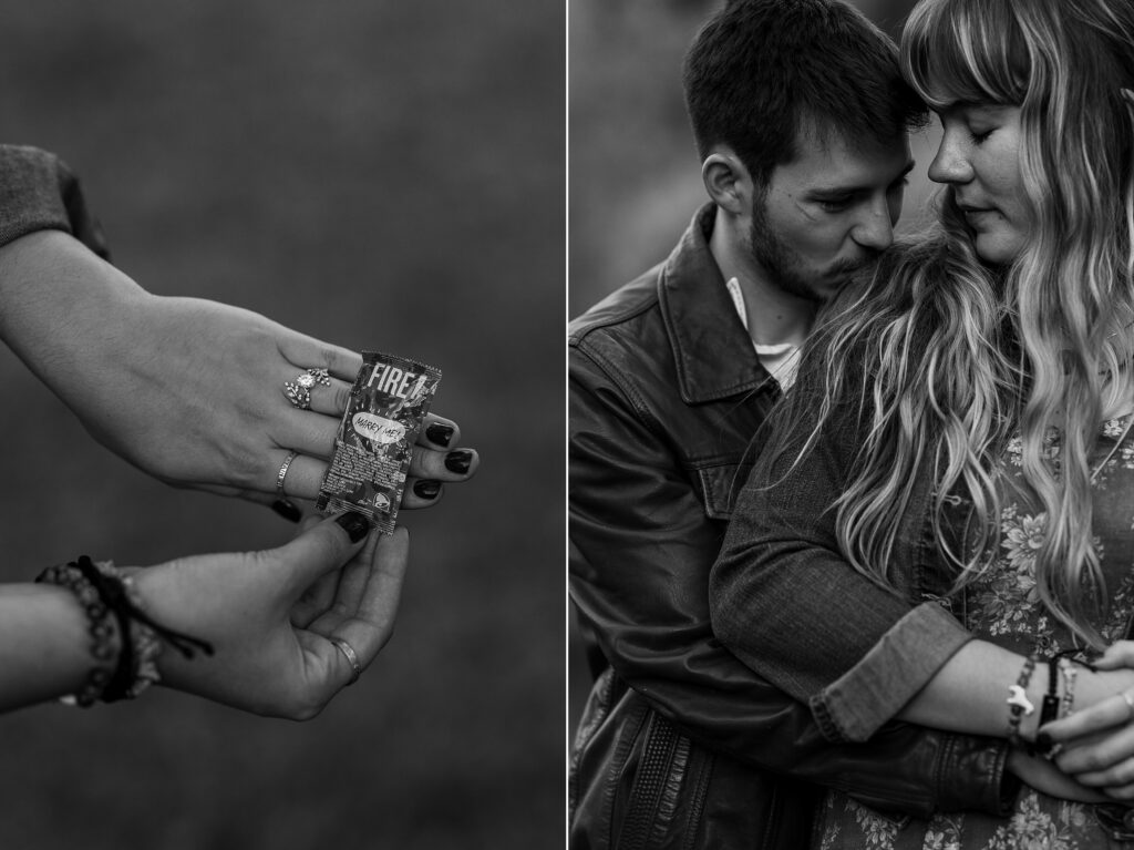 engagement photos at Dennis Weaver Park in Ridgway Colorado

couple portraits in Ridgway Colorado engagement session

romantic engagement photos in Western Colorado park setting

bride and groom walking together at Ridgway engagement session