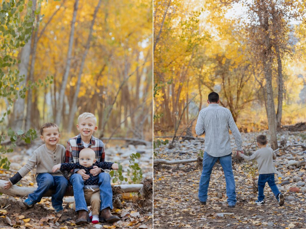 happy kids during Grand Junction Colorado family session