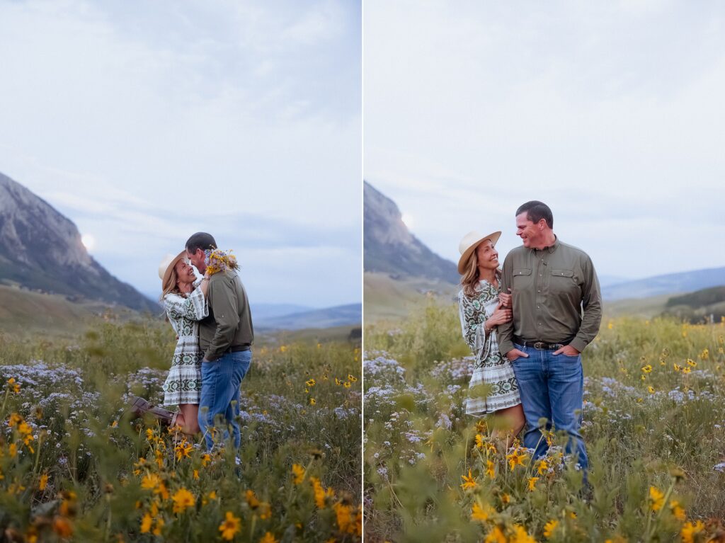 Candid family moment during Mt Crested Butte Colorado photo session